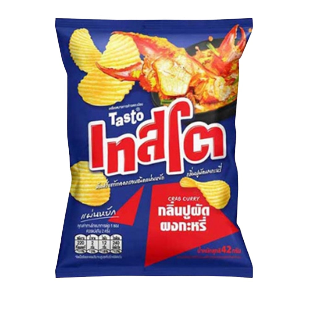 Testo Potato chips crab curry เทสโต้ กลิ่นปูผัดผงกะหรี่ image 0