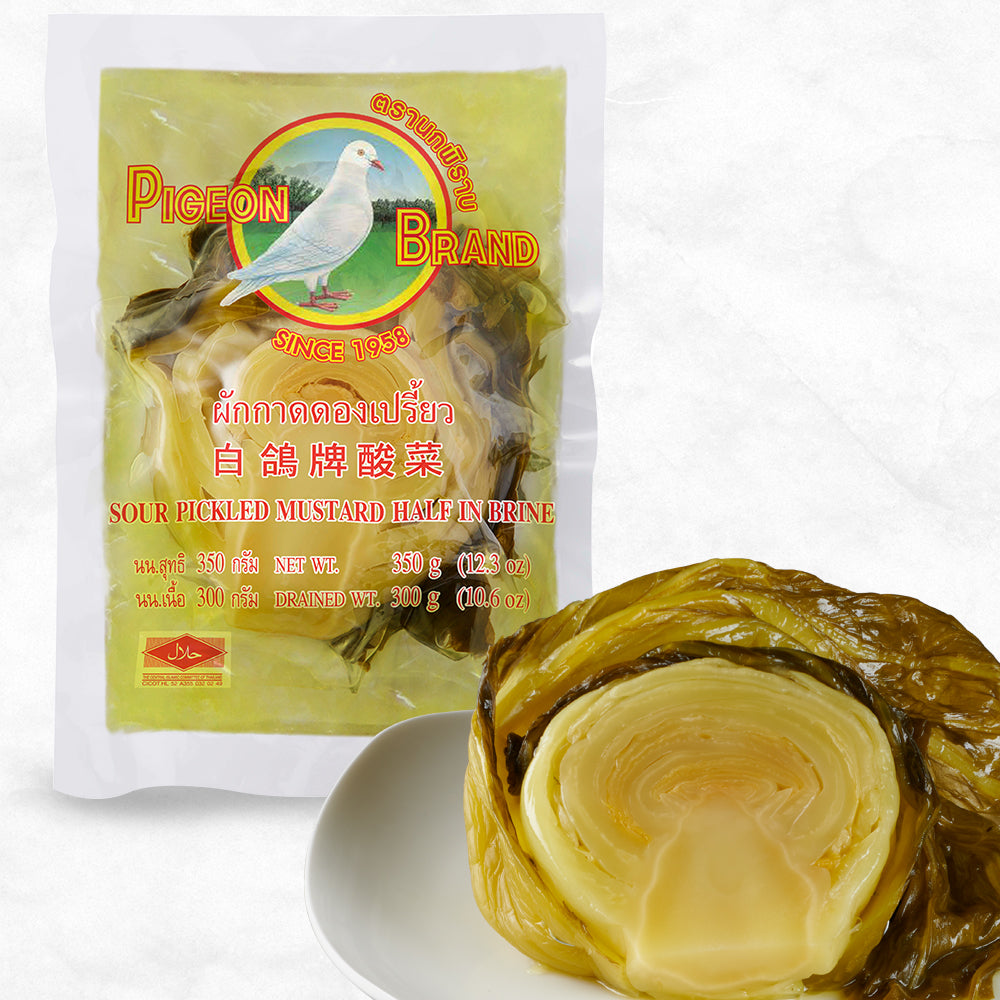 Sour Pickled Mustard Half In Brine ผักกาดดองเปรี้ยว