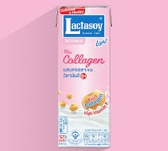 Lactasoy Light plus Collagen Soymilk นมถั่วเหลืองผสมคอลลาเจน