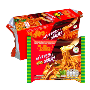 Pad Char Baby Clam Flavour Instant Noodles ไวไว รสหอยลายผัดฉ่า(แห้ง) image 0