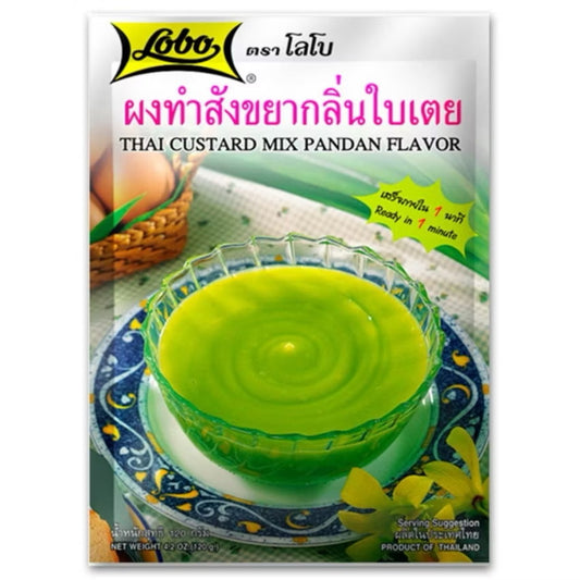 Thai Custard Mix Pandan Flavour ผงทำสังขยากลิ่นใบเตย image 0