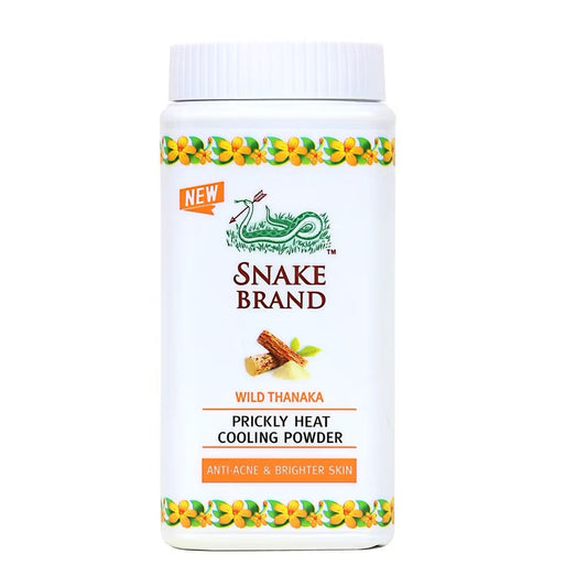 Snake brand prickly heat cooling powder wild thanaka แป้งเย็นตรางู image 0