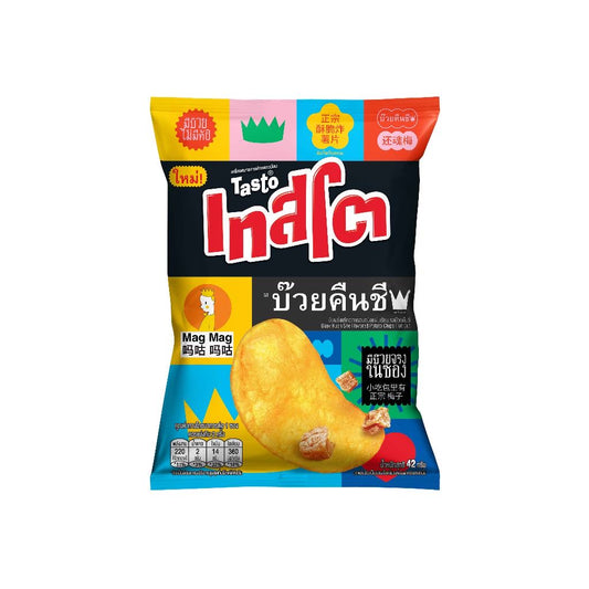 Buay Kuen She Flavored Potato Chips Flat Cut เทสโต รสบ๊วยคืนชีพ image 0