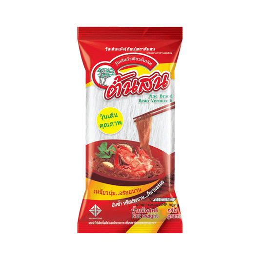 Bean Vermicelli Pine Brand วุ้นเส้น ตราต้นสน 80 กรัม image 0