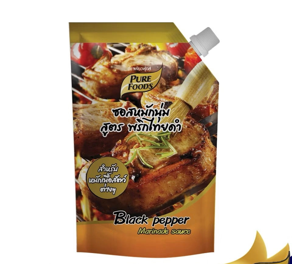 Black Pepper Marinade Sauce ซอสหมักนุ่ม สูตรพริกไทยดำ image 0