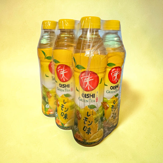 Oishi Green Tea Honey Lemon ชาเขียว รสน้ำผึ้งมะนาว