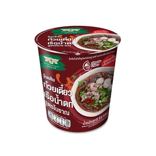 Instant Bean Vermicelli Boat Noodle ก๋วยเตี๋ยวเรือน้ำตก เส้นวุ้น