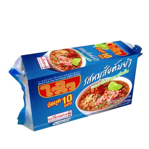 Minced Pork Tom Yum Flavour Instant Noodles ไวไว รสหมูสับต้มยำ image 0